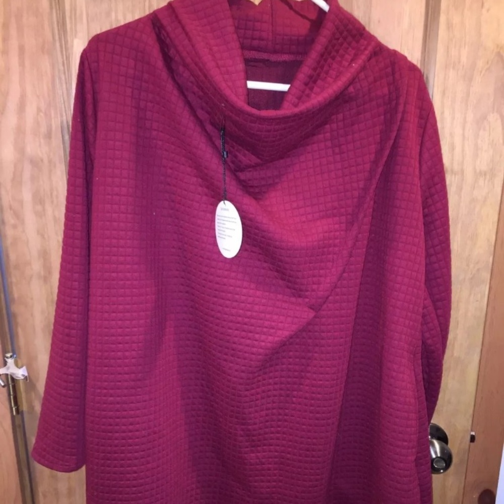 MORDENMISS red cowel neck dress XL NEW